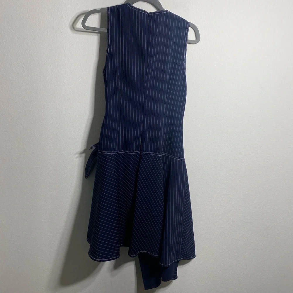 Elliatt “lady” Navy Striped Crepe Dress - Picture 8 of 11